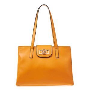 16-6879 Τσάντα Ώμου Shopper Verde Orange NEW ENTRY